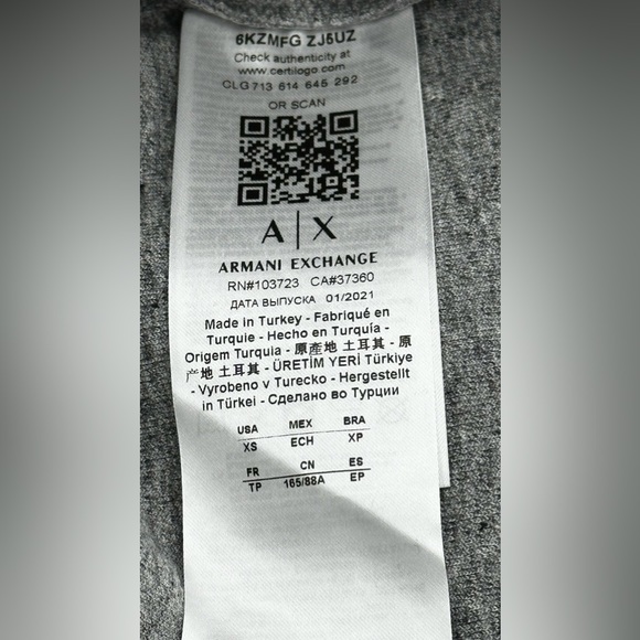 Armani Exchange CREW NECK SWEATSHIRT - Picture 10 of 10